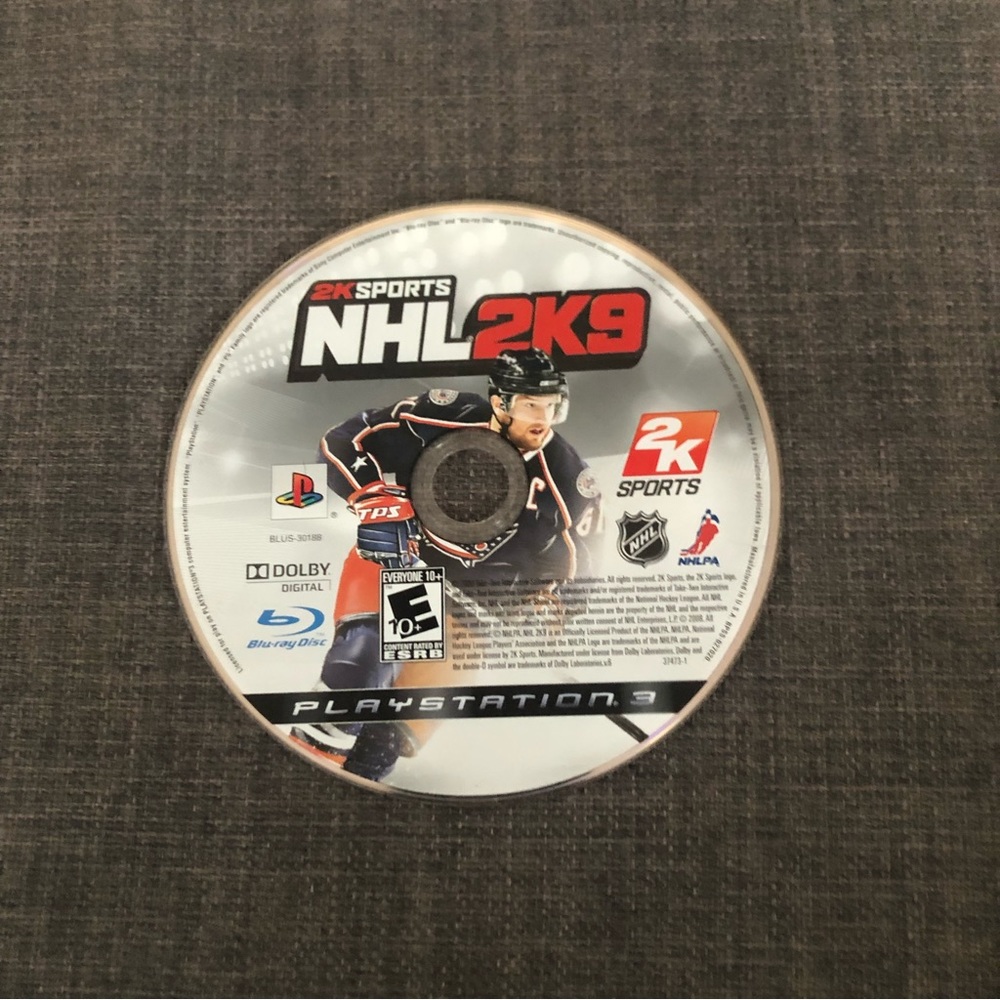 NHL 2K9 Playstation 3 Sony PS3 Game Disc Only‎